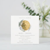 Gold Green Floral — schoeisel met grote paren nodi Bedankkaart (Staand voorkant)