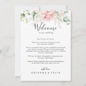Gold Green Foliage Floral Wedding Welcome Letter (Voorkant)