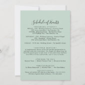 Gold Green Foliage Floral Wedding Welcome Letter (Achterkant)
