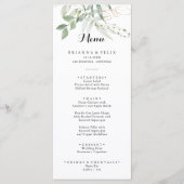 Gold Green Foliage-menu Menu (Voorkant)