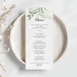 Gold Green Foliage-menu Menu<br><div class="desc">Deze goudgroene loof diner menukaart is perfect voor een rustieke bruiloft. Dit artistieke ontwerp is voorzien van handgetekend waterverf goud en groen gebladerte,  waardoor natuurlijke schoonheid wordt geïnspireerd. Dit menu kan worden gebruikt voor een huwelijksreceptie,  repetitiediner,  vrijgezellenfeest of een evenement.</div>