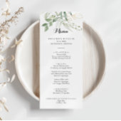 Gold Green Foliage-menu Menu