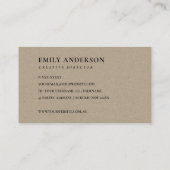 GOLD GREEN FOLIAGE WATERVERF WREATH PROFESSIONAL VISITEKAARTJE (Achterkant)