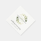 GOLD GREEN FOLIAGE WREATH ELK JAAR 25 JUBILEUM SERVET (Hoek)