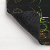 Gold & Green Fractal Mousepad Muismat (Hoek)