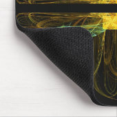 Gold & Green Fractal Mousepad Muismat (Hoek)