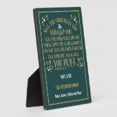 Gold Green-kerstzegelnummers 6:24-26 Fotoplaat (Zijkant)