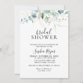 Gold Green Leaves Calligraphy Vrijgezellenfeest Kaart (Voorkant)