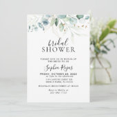 Gold Green Leaves Calligraphy Vrijgezellenfeest Kaart (Staand voorkant)