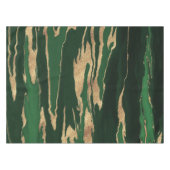 Gold Green Marble Abstract schilderen Tafelkleed (Voorkant (Horizontaal))
