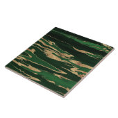Gold Green Marble Abstract schilderen Tegeltje (Zijkant)