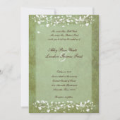 Gold Green Marged Tree Weddenation Kaart (Voorkant)