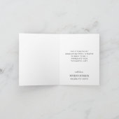 Gold Green Modern Afstuderen Bedankkaart (Binnen)