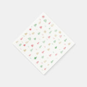 Gold Green Red-kerstbomen Servet (Hoek)