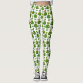  Gold Green Scottish Girl St.Patrick's Day Leggings (Voorkant)