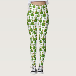  Gold Green Scottish Girl St.Patrick's Day Leggings
