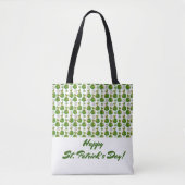Gold Green Scottish Girl St.Patrick's Day Tote Bag (Voorkant)