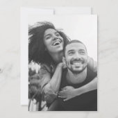 Gold Green Script Typografie Save The Date (Achterkant)