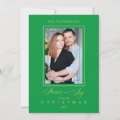 Gold Green Simple Modern kerstfoto-serie (Voorkant)
