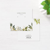 Gold Green Tropical laat sociale media over Vierkante Visitekaartjes (Bureau)