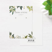 Gold Green Tropical laat sociale media over Visitekaartje (Bureau)