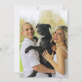 Gold Green Tropical Leaves Save the Date Invitatio Kaart (Achterkant)