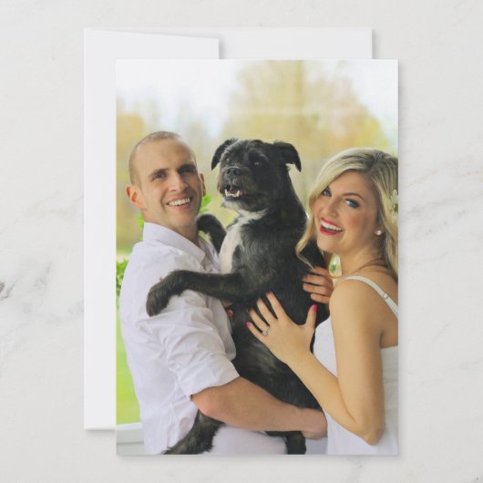 Gold Green Tropical Leaves Save the Date Invitatio Kaart (Achterkant)