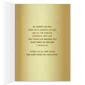 Gold Green Weddenschap Hartelijk dank (Binnen (Rechts))