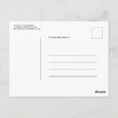Gold Greenery Black Herfst Bewaar de datum Briefkaart (Achterkant)
