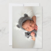 Gold Greenery Eucalyptus Boy Baptisme Invitation Kaart (Achterkant)