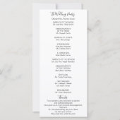 Gold Greenery Eucalyptus Wedding Programme (Achterkant)