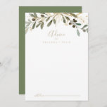 Gold Greenery Fall Wedding Advice Kaart<br><div class="desc">Deze gouden bruine herfstbruidskaart is perfect voor een moderne bruiloft. Het ontwerp is kenmerkend voor artistiek groen en goudblad. Deze kaarten zijn perfect voor een bruiloft,  vrijgezellenfeest,  baby shower,  graduatiedag en nog veel meer. Pas de kaarten aan met de namen van de bruid en de bruidegom,  ouders-aan-zijn of afstuderen.</div>