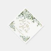 Gold Greenery van Miss tot Mrs Vrijgezellenfeest Servet (Hoek)