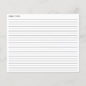 Gold Greenery Vrijgezellenfeest Recipe Kaarten (Achterkant)