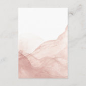 Gold Greenery Wedding Receptie Insert Kaart (Achterkant)