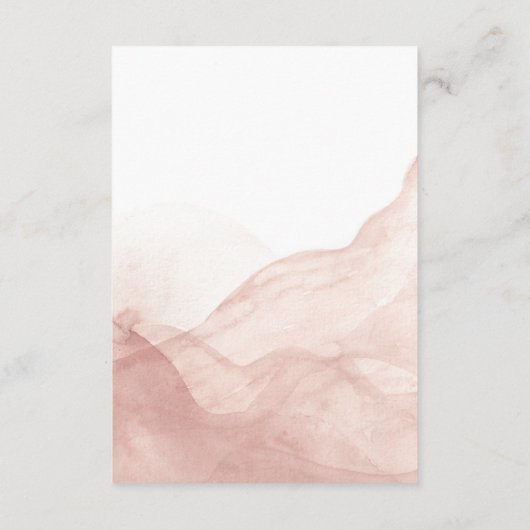 Gold Greenery Wedding Receptie Insert Kaart (Achterkant)