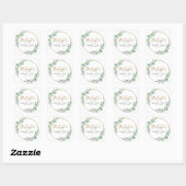 Gold Greenery Wedding Welkom Plein Sticker (Vel)