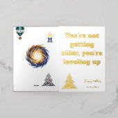 Gold Greeting Love Verjaardag Kaart Uniek Cadeau I (Buiten Laag)