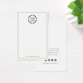 Gold-grenzen, aangepast wit oorscherm voor logo visitekaartje (Bureau)