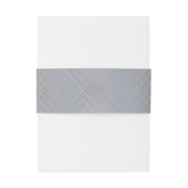 Gold Grey Elegance Diamond Geo Deco Wedding Uitnodigingen Wikkel (Achterkant Voorbeeld)