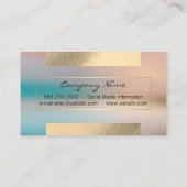 Gold Grey Folie Shine | Glasachtergrond Visitekaartje (Achterkant)