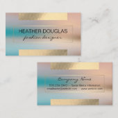 Gold Grey Folie Shine | Glasachtergrond Visitekaartje (Voorkant / Achterkant)