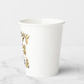 Gold Grey Happy New Year Papieren Bekers (Links)