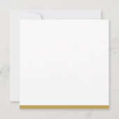 Gold Grey Script Monogram Name Initiaal Elegant Notitiekaartje (Achterkant)