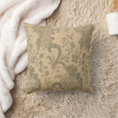 Gold Grey Silver Damask  Elegant Cushion Kussen (Deken)