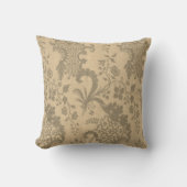Gold Grey Silver Damask  Elegant Cushion Kussen (Voorkant)