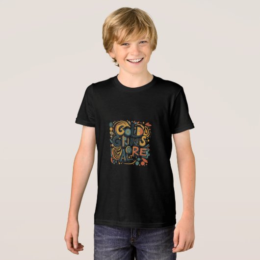 Gold Grins Galore Tri-Blend Shirt (Voorkant volledig)
