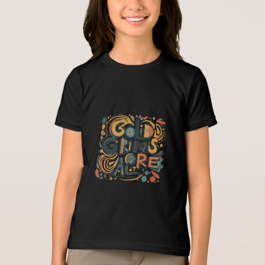 Gold Grins Galore Tri-Blend Shirt (Voorkant)