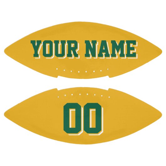 GOLD GROEN EN WITTE FOOTBALL (Panelen)