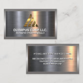 Gold Growth Corp Logo | Metallic Achtergrond Visitekaartje (Voorkant / Achterkant)